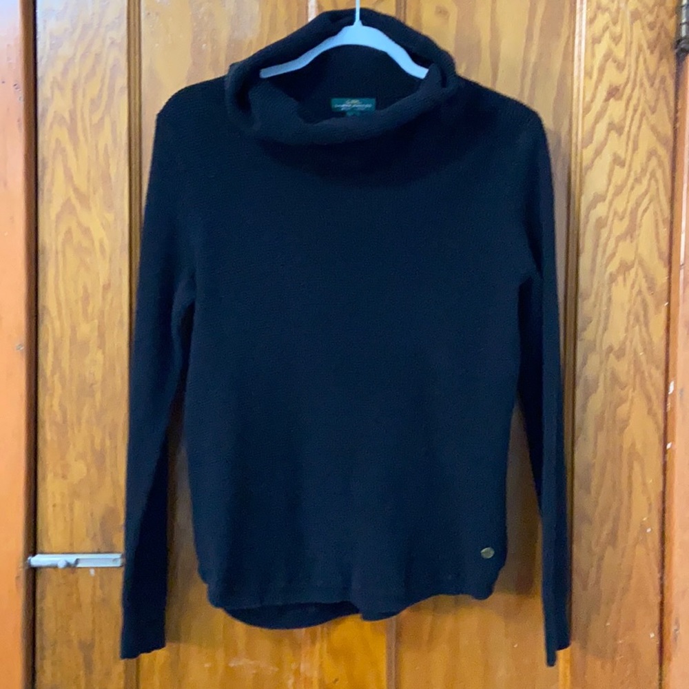 Ralph Lauren Women Waffle Sweater with Cowl Neck Size L